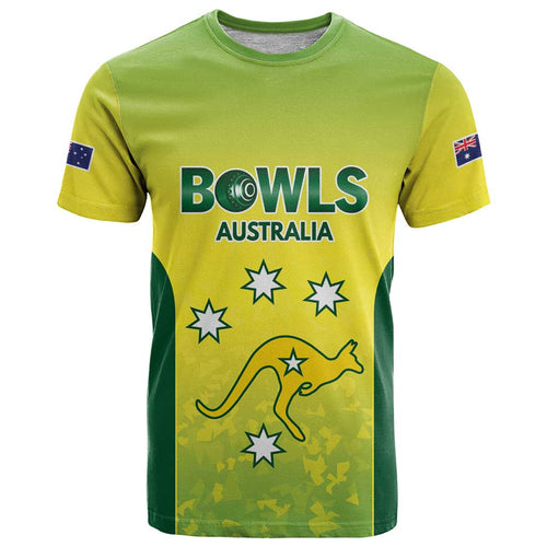 Australian Kangaroo Lawn Bowls Custom T Shirt Aussie Minimalist Style - Aussie Hoodie