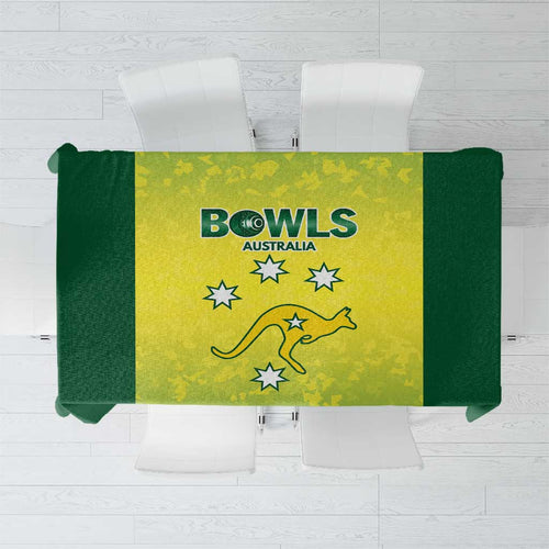 Australian Kangaroo Lawn Bowls Tablecloth Aussie Minimalist Style - Aussie Hoodie