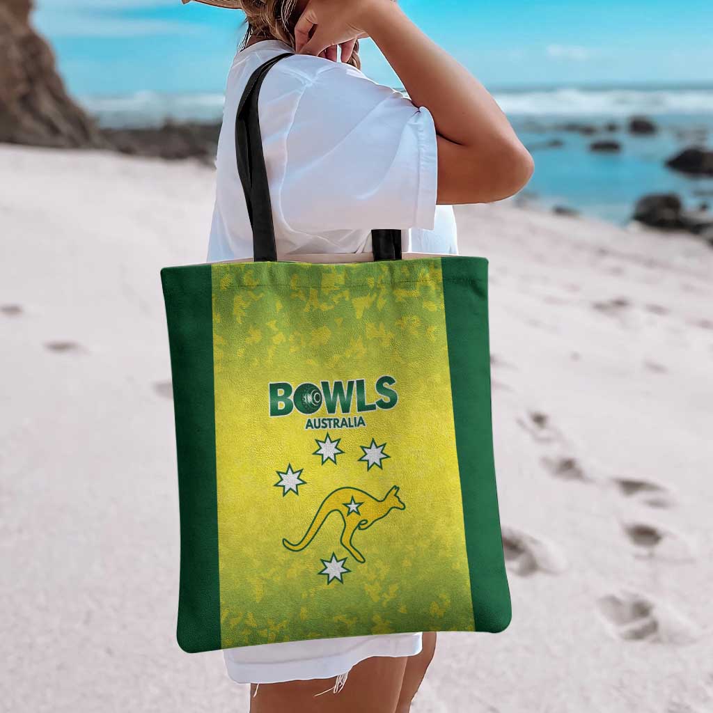 Australian Kangaroo Lawn Bowls Tote Bag Aussie Minimalist Style - Aussie Hoodie