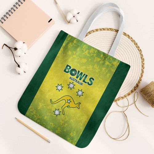 Australian Kangaroo Lawn Bowls Tote Bag Aussie Minimalist Style - Aussie Hoodie