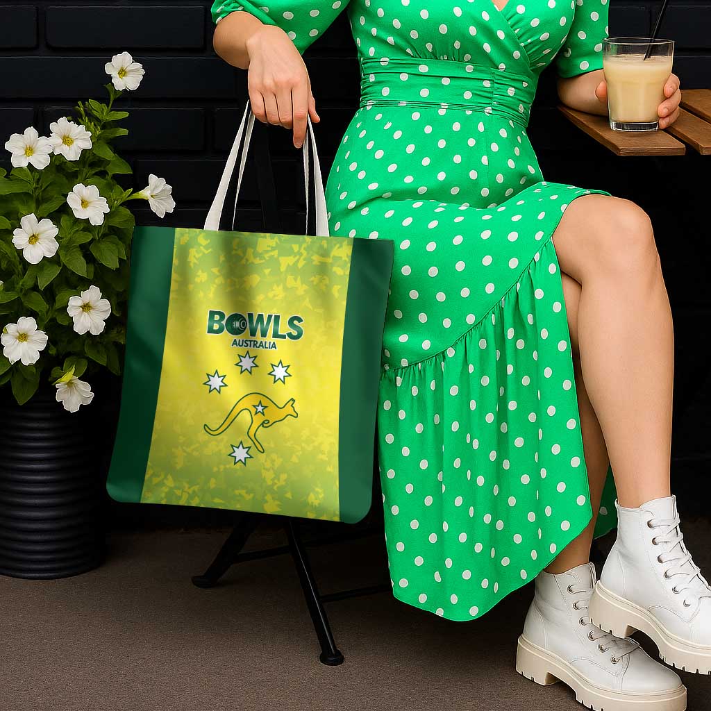 Australian Kangaroo Lawn Bowls Tote Bag Aussie Minimalist Style - Aussie Hoodie