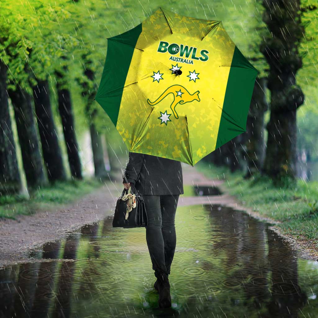 Australian Kangaroo Lawn Bowls Umbrella Aussie Minimalist Style - Aussie Hoodie