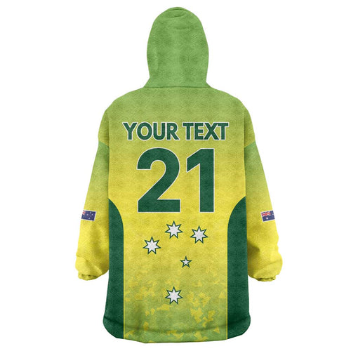 Australian Kangaroo Lawn Bowls Custom Wearable Blanket Hoodie Aussie Minimalist Style - Aussie Hoodie