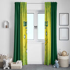 Australian Kangaroo Lawn Bowls Window Curtain Aussie Minimalist Style - Aussie Hoodie