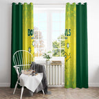 Australian Kangaroo Lawn Bowls Window Curtain Aussie Minimalist Style - Aussie Hoodie