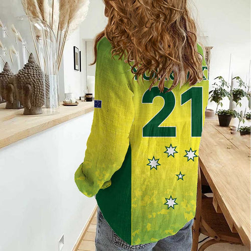 Australian Kangaroo Lawn Bowls Custom Women Casual Shirt Aussie Minimalist Style - Aussie Hoodie