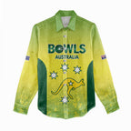Australian Kangaroo Lawn Bowls Custom Women Casual Shirt Aussie Minimalist Style - Aussie Hoodie