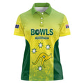 Australian Kangaroo Lawn Bowls Custom Women Polo Shirt Aussie Minimalist Style - Aussie Hoodie