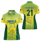 Australian Kangaroo Lawn Bowls Custom Women Polo Shirt Aussie Minimalist Style - Aussie Hoodie