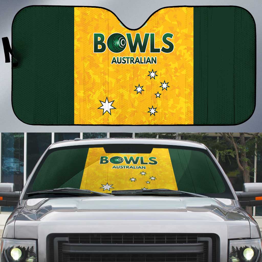 Australian Lawn Bowls Auto Sun Shade Aussie Minimalist Style - Aussie Hoodie