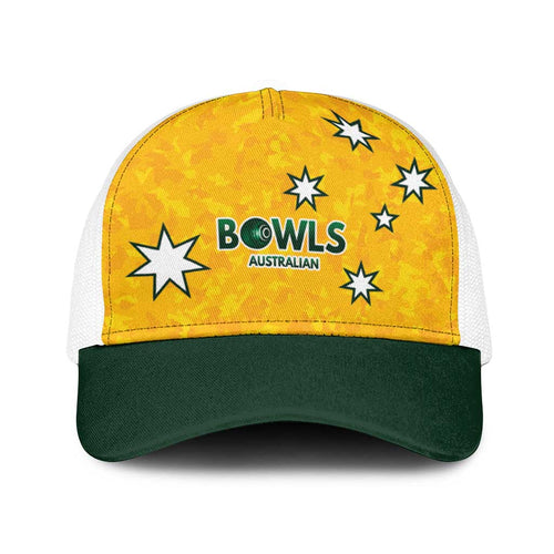 Australian Lawn Bowls Baseball Net Cap Aussie Minimalist Style - Aussie Hoodie