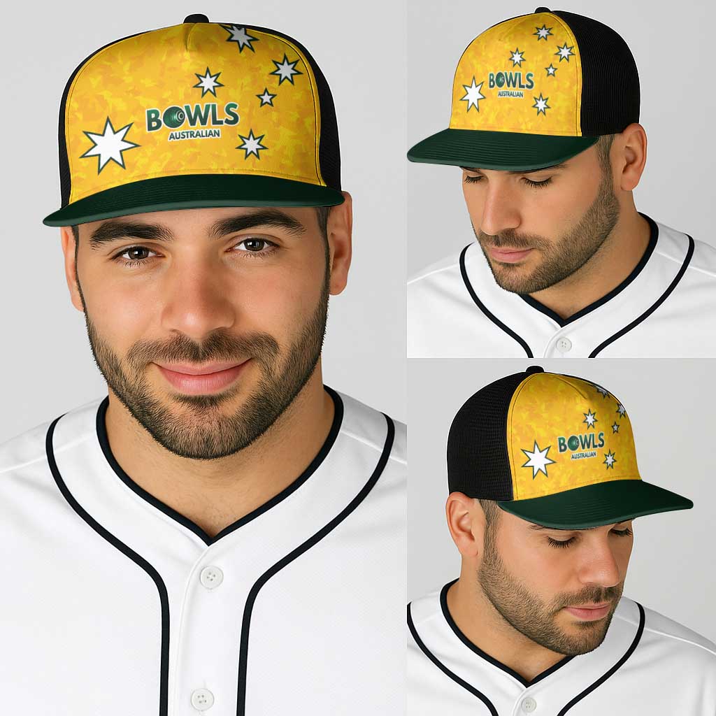 Australian Lawn Bowls Baseball Net Cap Aussie Minimalist Style - Aussie Hoodie