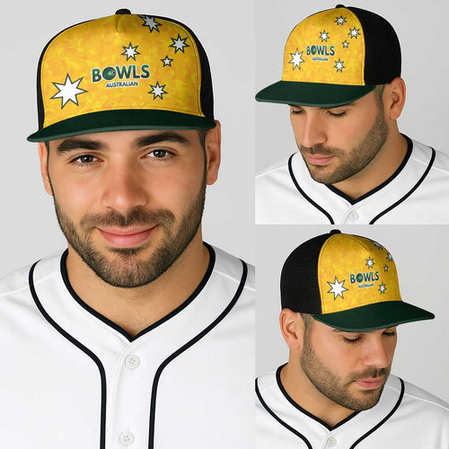 Australian Lawn Bowls Baseball Net Cap Aussie Minimalist Style - Aussie Hoodie
