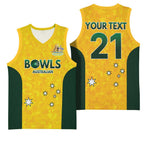 Australian Lawn Bowls Custom Basketball Jersey Aussie Minimalist Style - Aussie Hoodie