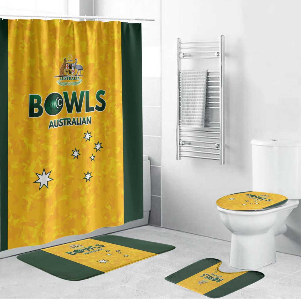 Australian Lawn Bowls Bathroom Set Aussie Minimalist Style - Aussie Hoodie