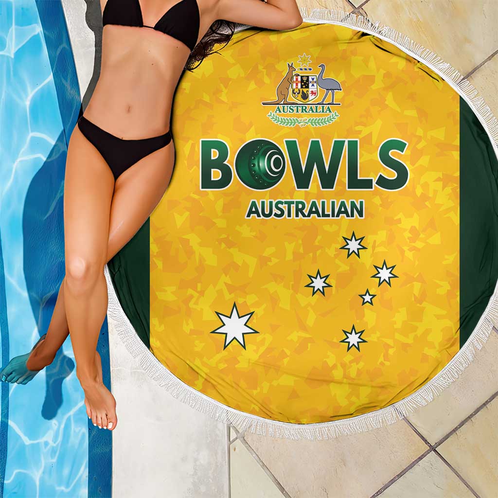 Australian Lawn Bowls Beach Blanket Aussie Minimalist Style - Aussie Hoodie