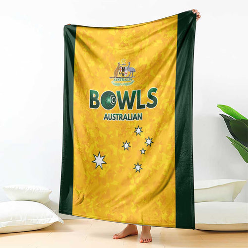 Australian Lawn Bowls Blanket Aussie Minimalist Style - Aussie Hoodie