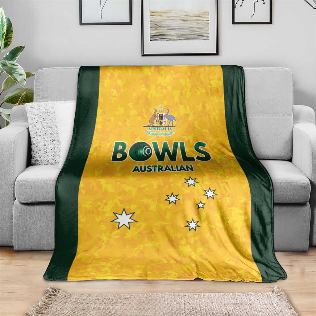 Australian Lawn Bowls Blanket Aussie Minimalist Style - Aussie Hoodie