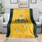 Australian Lawn Bowls Blanket Aussie Minimalist Style - Aussie Hoodie