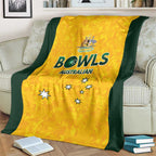 Australian Lawn Bowls Blanket Aussie Minimalist Style - Aussie Hoodie