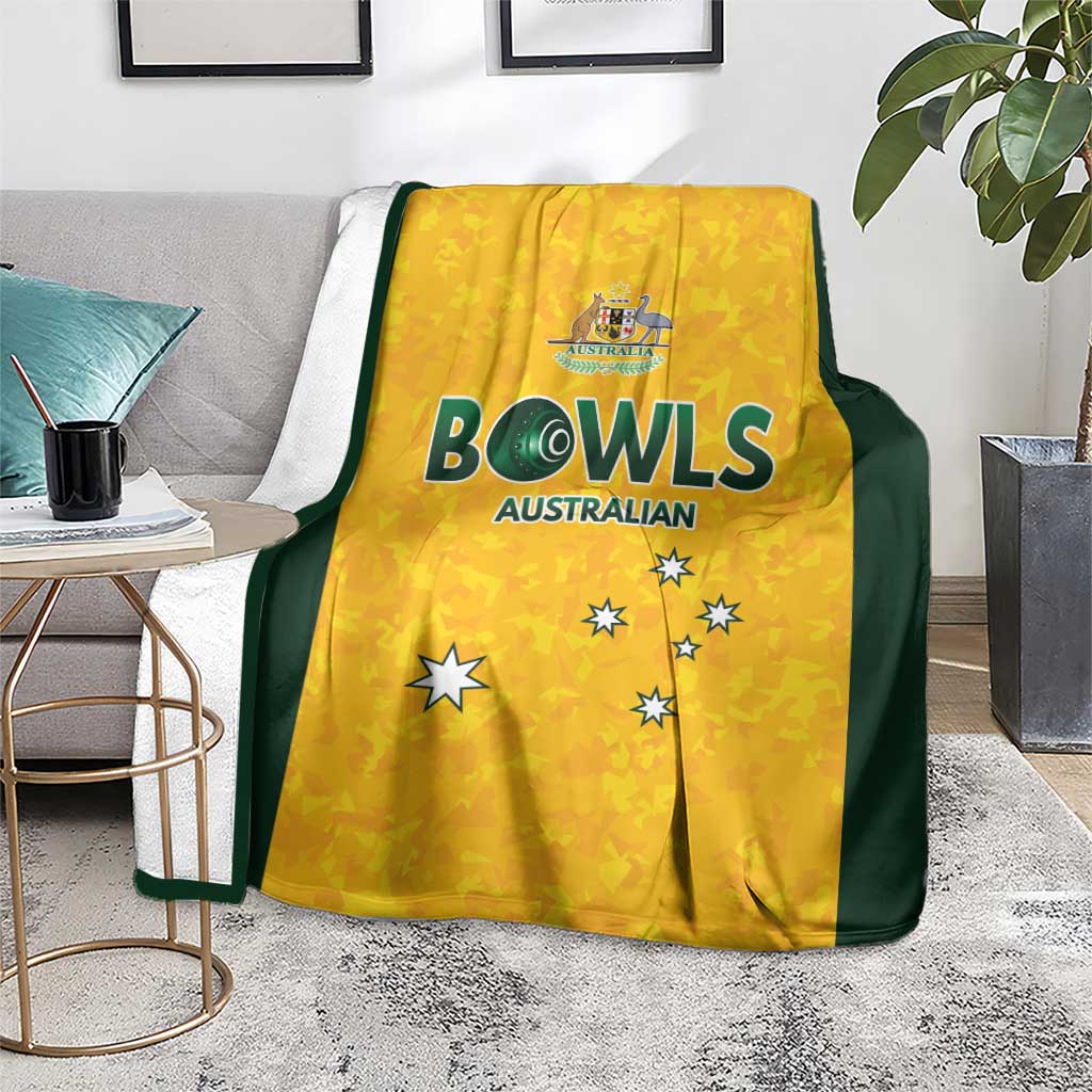 Australian Lawn Bowls Blanket Aussie Minimalist Style - Aussie Hoodie