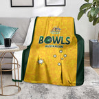 Australian Lawn Bowls Blanket Aussie Minimalist Style - Aussie Hoodie