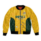 Australian Lawn Bowls Custom Bomber Jacket Aussie Minimalist Style - Aussie Hoodie