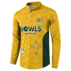 Australian Lawn Bowls Custom Button Sweatshirt Aussie Minimalist Style - Aussie Hoodie