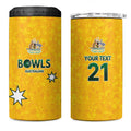Australian Lawn Bowls Custom 4 in 1 Can Cooler Tumbler Aussie Minimalist Style - Aussie Hoodie