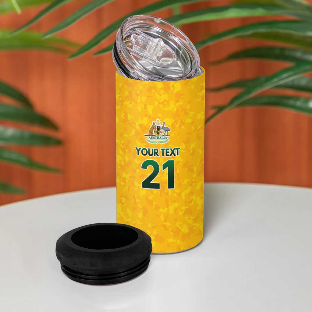 Australian Lawn Bowls Custom 4 in 1 Can Cooler Tumbler Aussie Minimalist Style - Aussie Hoodie