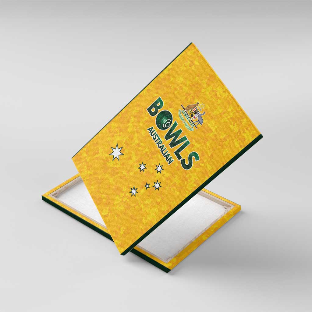 Australian Lawn Bowls Canvas Wall Art Aussie Minimalist Style - Aussie Hoodie