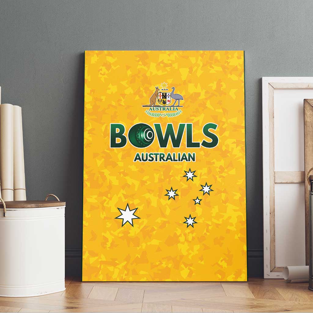 Australian Lawn Bowls Canvas Wall Art Aussie Minimalist Style - Aussie Hoodie