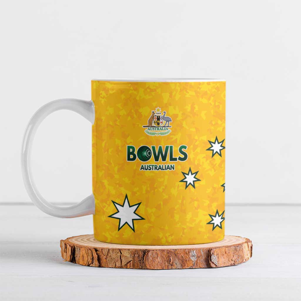 Australian Lawn Bowls Custom Ceramic Mug Aussie Minimalist Style - Aussie Hoodie