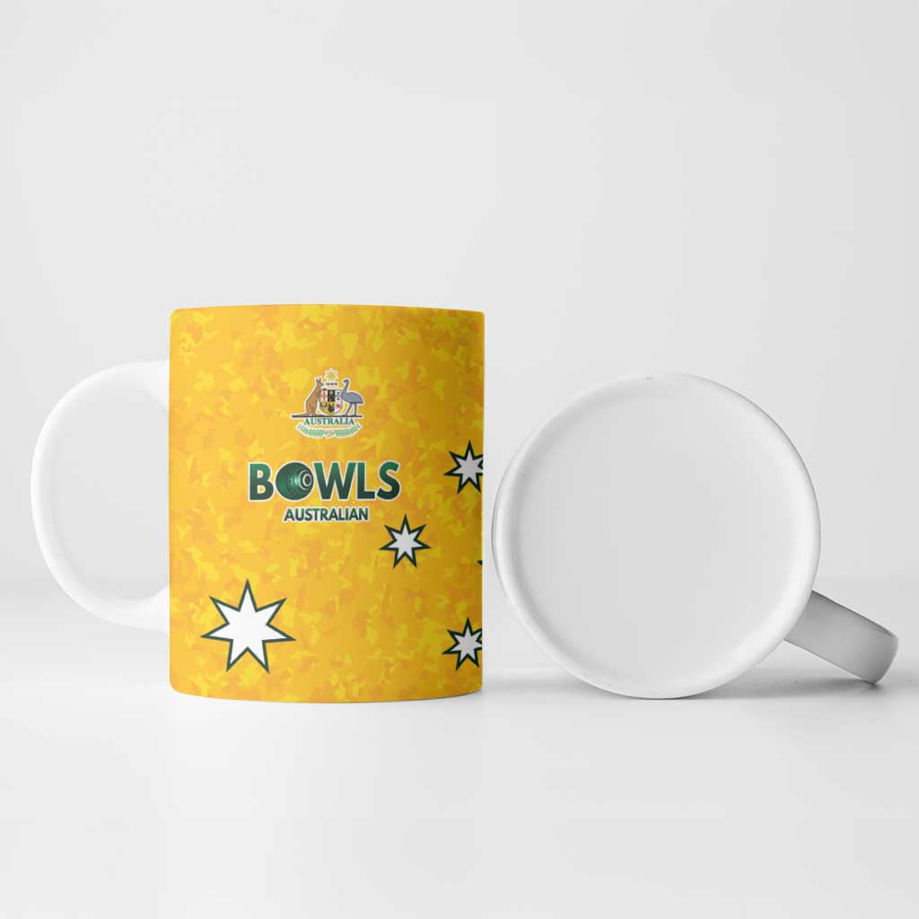 Australian Lawn Bowls Custom Ceramic Mug Aussie Minimalist Style - Aussie Hoodie