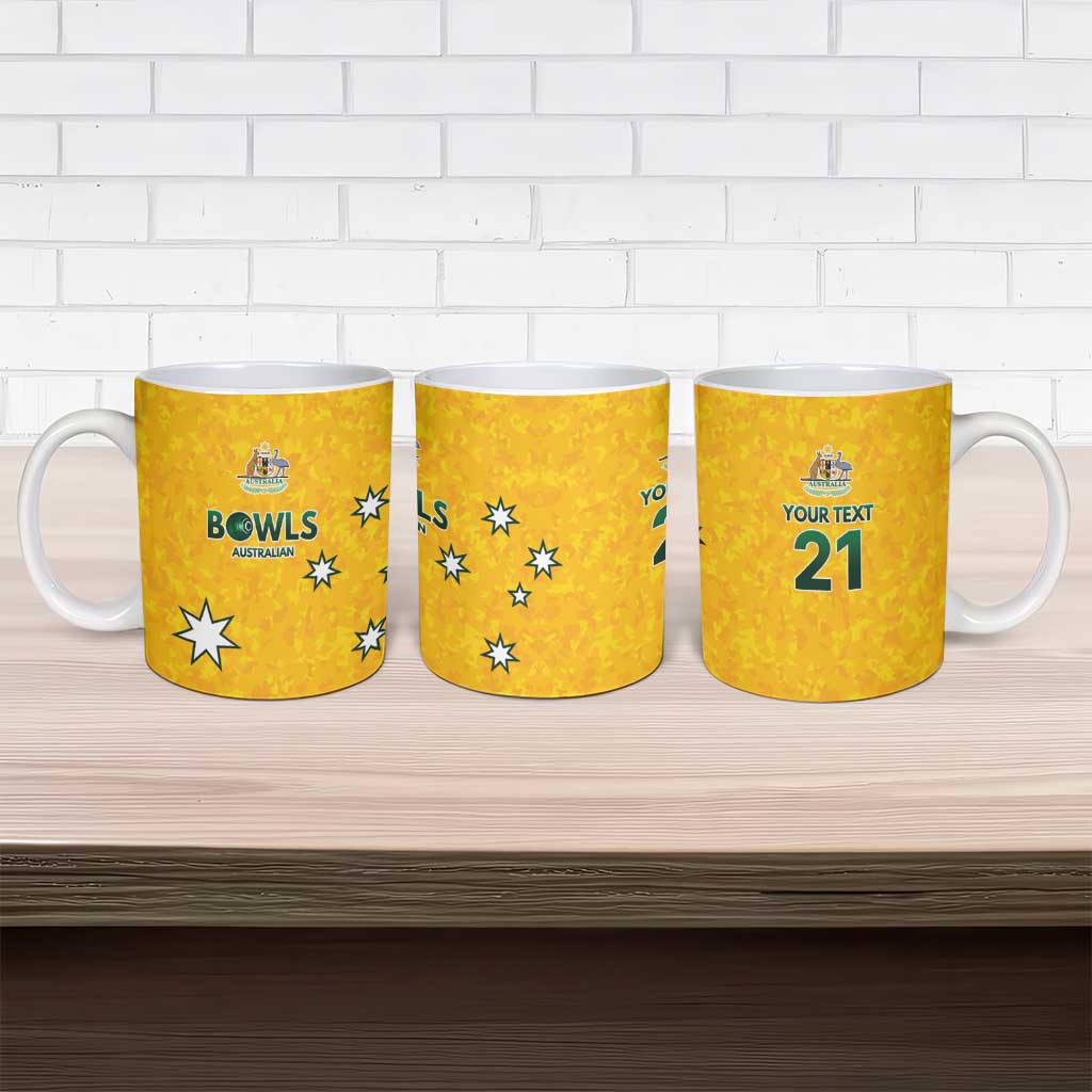 Australian Lawn Bowls Custom Ceramic Mug Aussie Minimalist Style - Aussie Hoodie