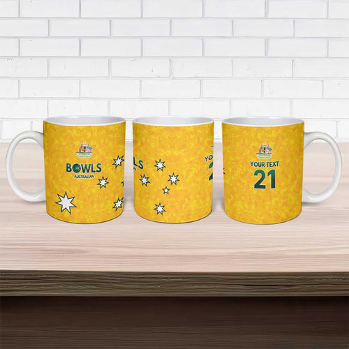 Australian Lawn Bowls Custom Ceramic Mug Aussie Minimalist Style - Aussie Hoodie