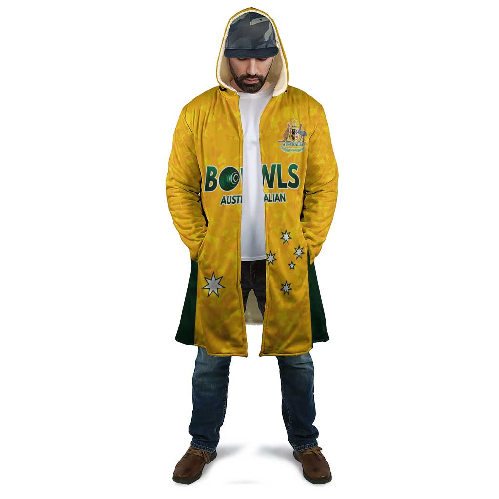 Australian Lawn Bowls Custom Cloak Aussie Minimalist Style - Aussie Hoodie