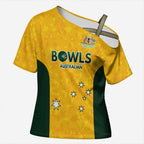 Australian Lawn Bowls Custom Cross Shoulder Shirt Aussie Minimalist Style - Aussie Hoodie