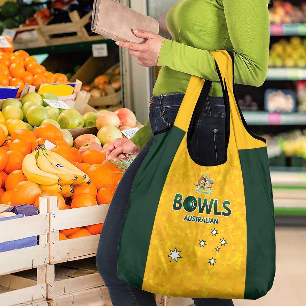 Australian Lawn Bowls Grocery Bag Aussie Minimalist Style - Aussie Hoodie