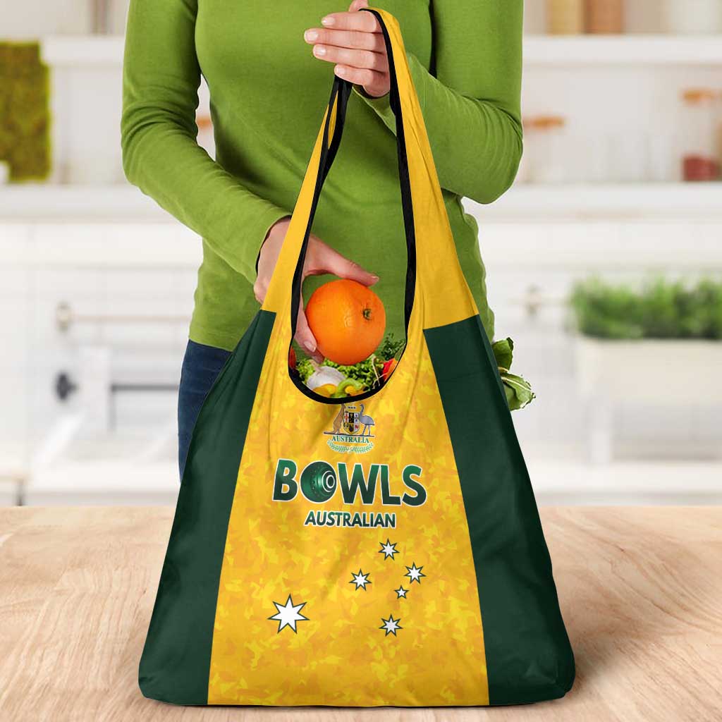 Australian Lawn Bowls Grocery Bag Aussie Minimalist Style - Aussie Hoodie