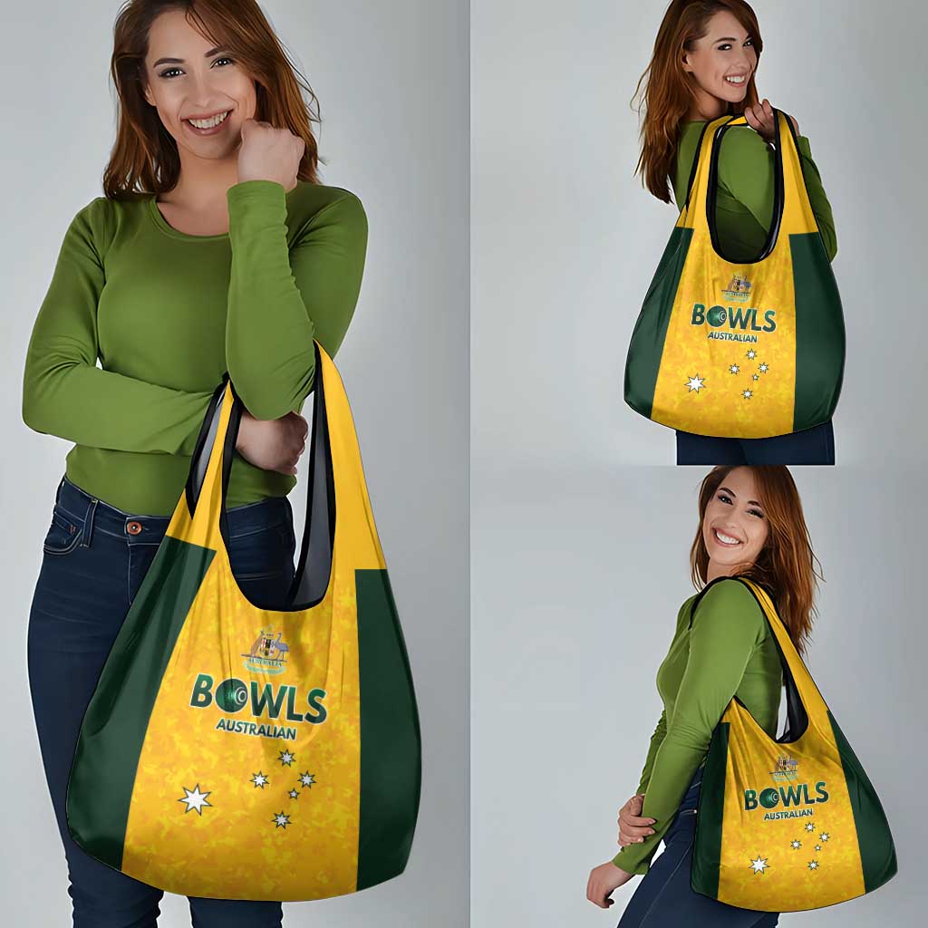 Australian Lawn Bowls Grocery Bag Aussie Minimalist Style - Aussie Hoodie