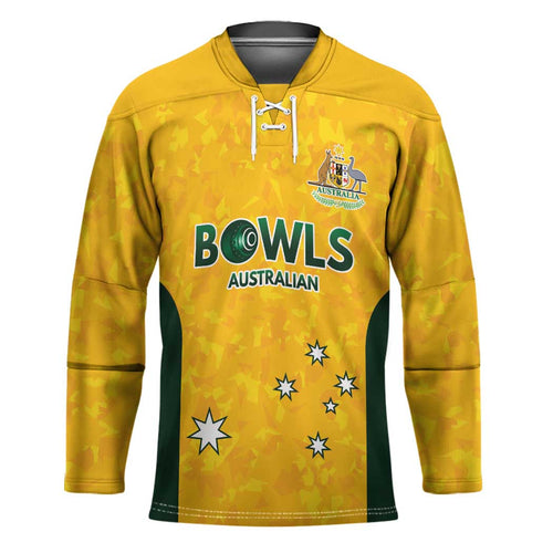 Australian Lawn Bowls Custom Hockey Jersey Aussie Minimalist Style - Aussie Hoodie