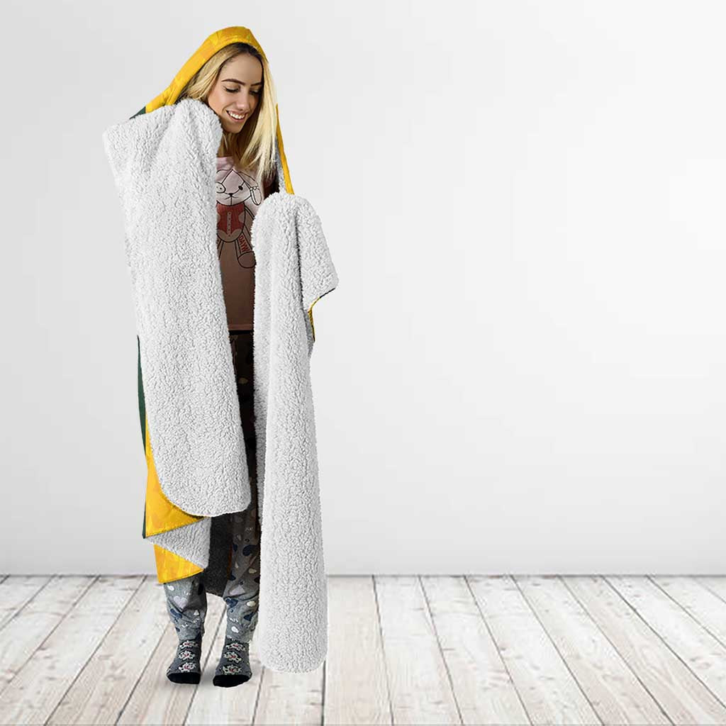 Australian Lawn Bowls Hooded Blanket Aussie Minimalist Style - Aussie Hoodie