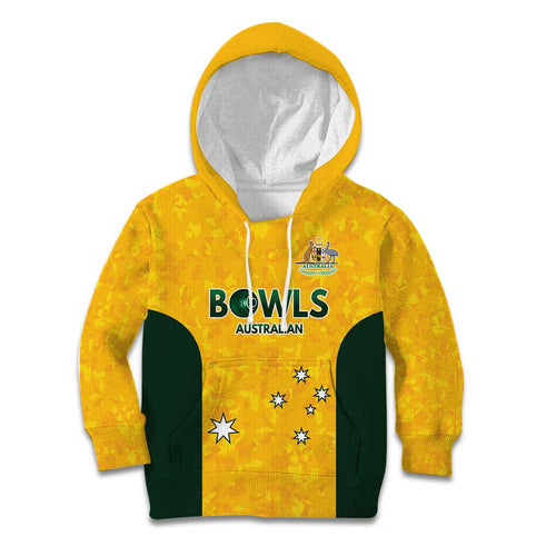 Australian Lawn Bowls Custom Kid Hoodie Aussie Minimalist Style - Aussie Hoodie