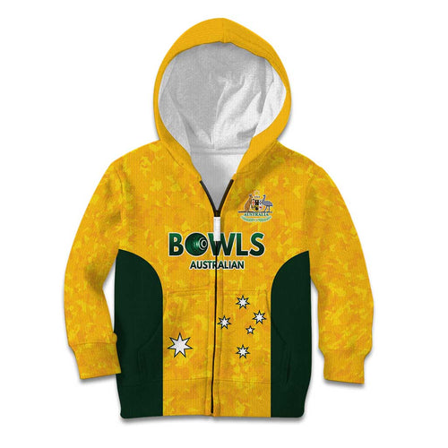 Australian Lawn Bowls Custom Kid Hoodie Aussie Minimalist Style - Aussie Hoodie