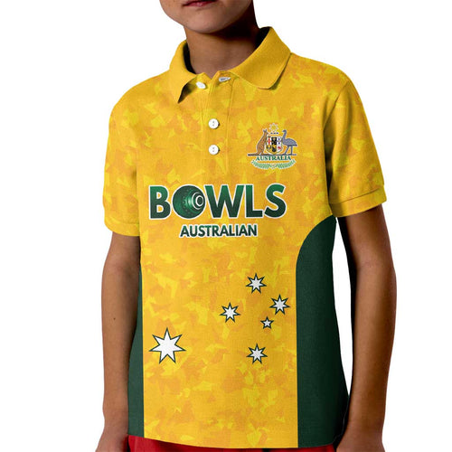Australian Lawn Bowls Custom Kid Polo Shirt Aussie Minimalist Style - Aussie Hoodie
