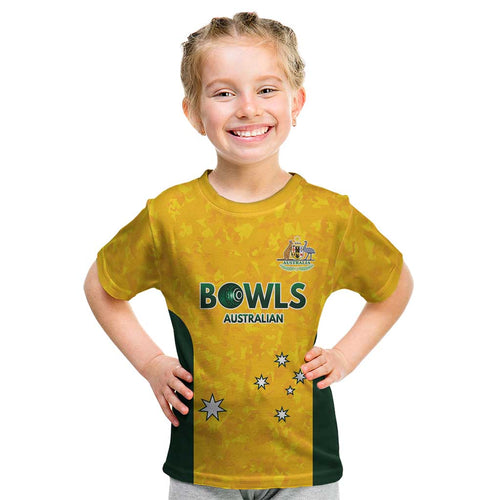Australian Lawn Bowls Custom Kid T Shirt Aussie Minimalist Style - Aussie Hoodie