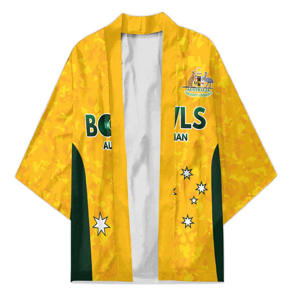 Australian Lawn Bowls Custom Kimono Aussie Minimalist Style - Aussie Hoodie