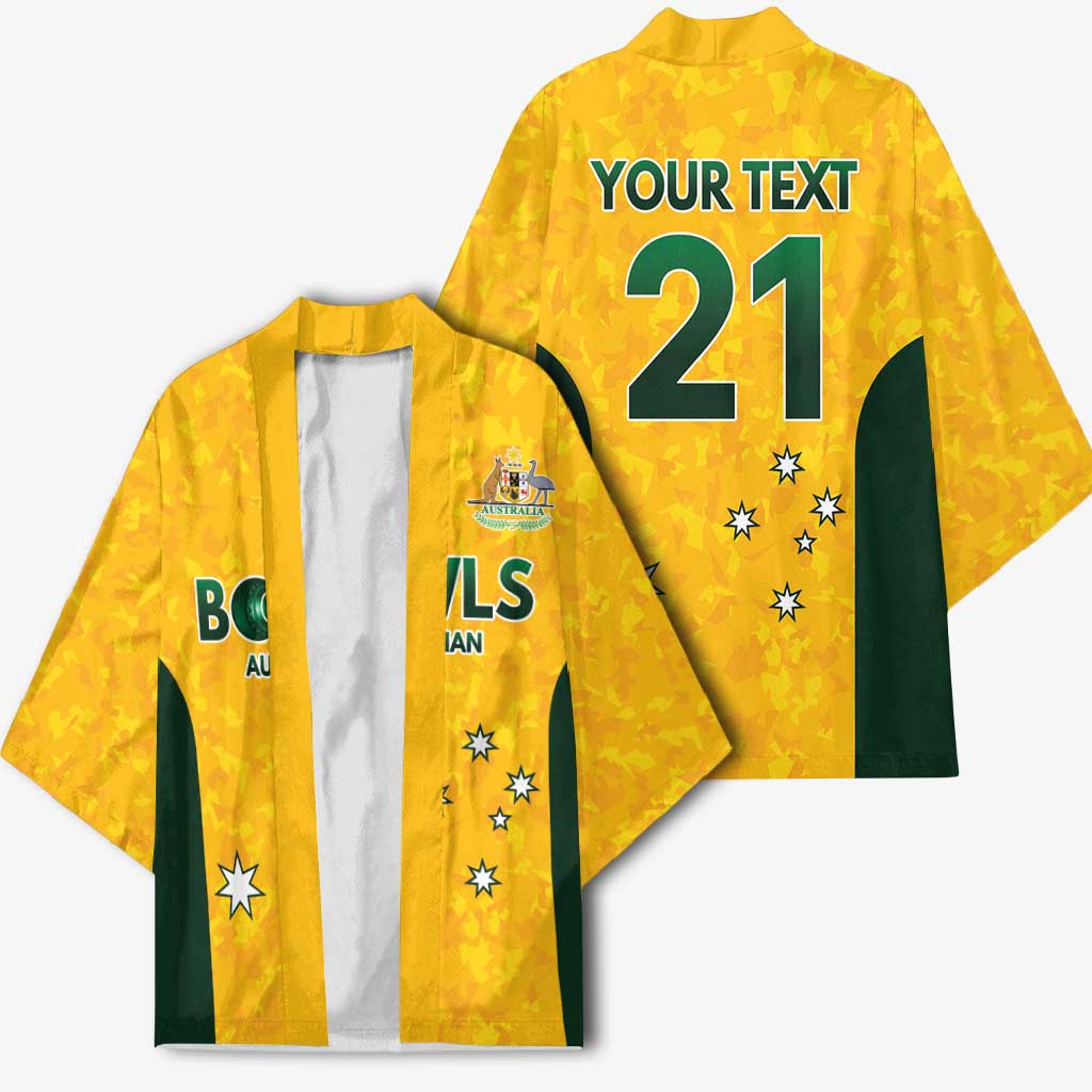 Australian Lawn Bowls Custom Kimono Aussie Minimalist Style - Aussie Hoodie