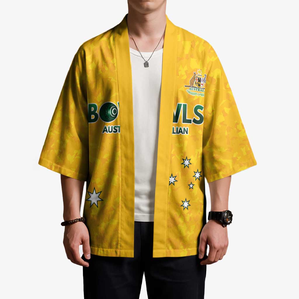 Australian Lawn Bowls Custom Kimono Aussie Minimalist Style - Aussie Hoodie